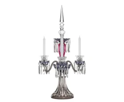 ARLEQUIN CANDÉLABRE 3B AMÉTHYSTE VIOLET FLANELLE