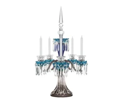ARLEQUIN CANDÉLABRE 5B BLEU CLAIR BLEU FONCÉ FLANELLE