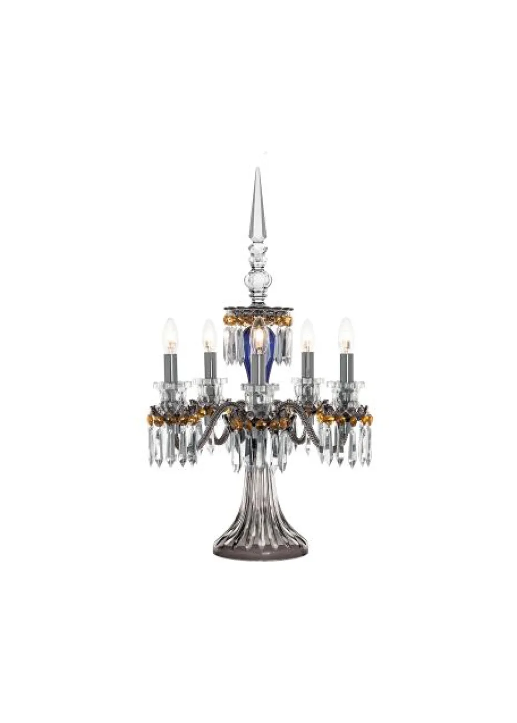 ARLEQUIN CANDÉLABRE 5L BLEU FONCÉ NOIR FLANELLE