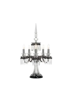 ARLEQUIN CANDÉLABRE 5L NOIR SATINÉ FLANELLE