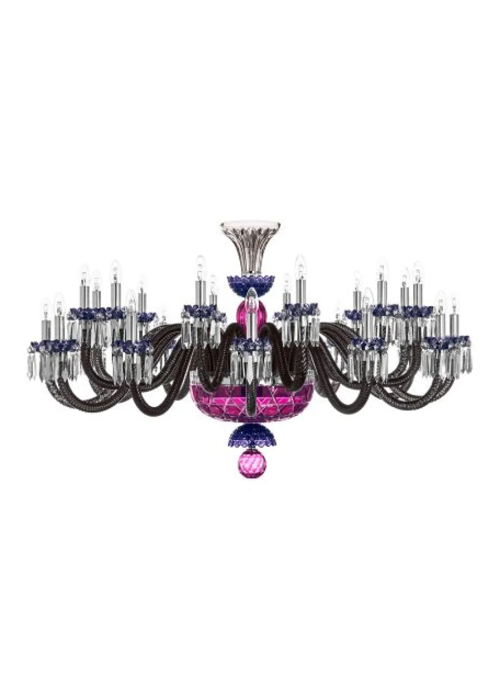 ARLEQUIN HORIZ LUSTRE 24L BLEU CLAIR BLEU FONCÉ FLANELLE
