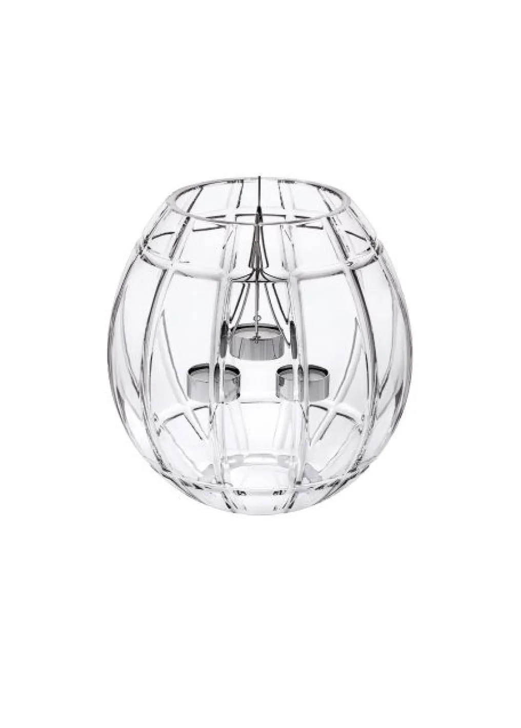 EN CAGE PHOTOPHORE 3 BOUGIES CLAIR