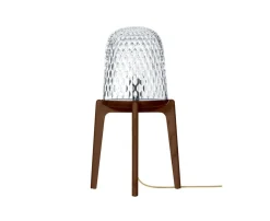 FOLIA LAMPE A POSER SUR PIEDS BOIS FONCE