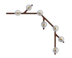 FOLIA MODULE APPLIQUE 7L 45° BOIS FONCÉ