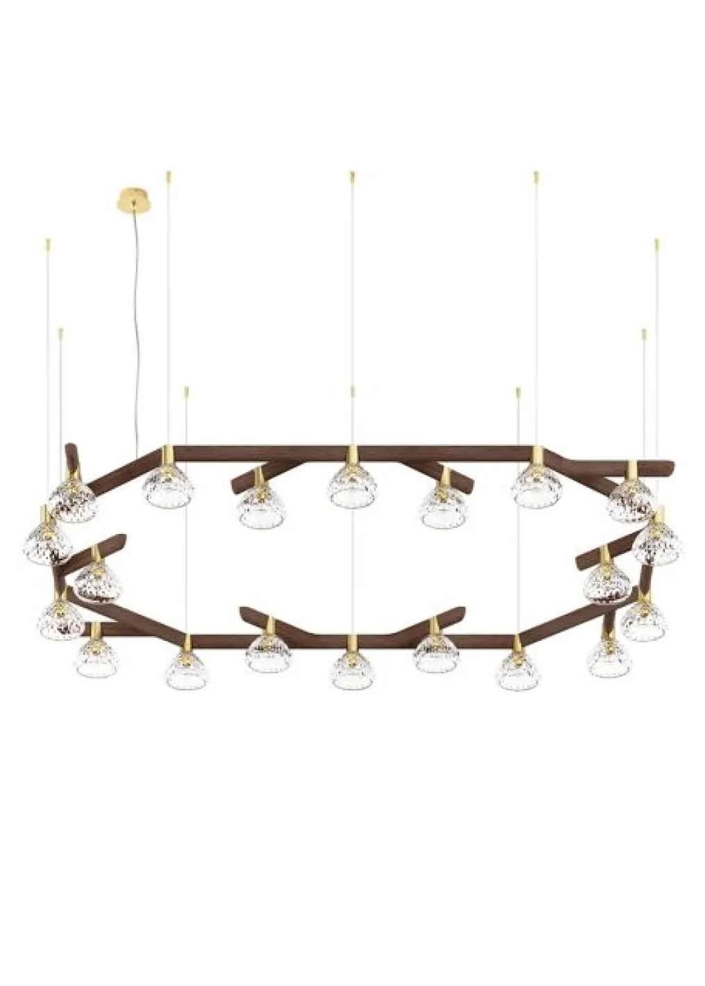 FOLIA MODULE SUSPENSION 20L OVALE BOIS CLAIR