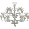 LUSTRE 24 LUMIÈRES FINITION DORÉE