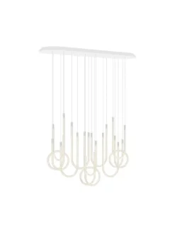 Lustre 10 lumières horizontal : illuminez votre espace design