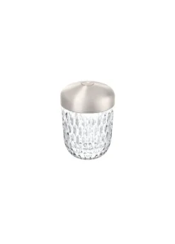 Mini baladeuse finition argentée : choisissez Saint-Louis et sa lampe en cristal