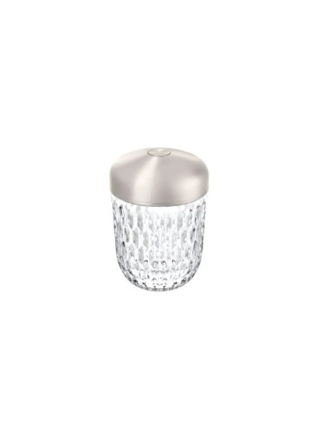Mini baladeuse finition argentée : choisissez Saint-Louis et sa lampe en cristal