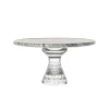 QUADRILLE PLATEAU SUR PIED MARBRE BLANC
