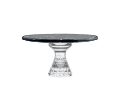 QUADRILLE PLATEAU SUR PIED MARBRE NOIR