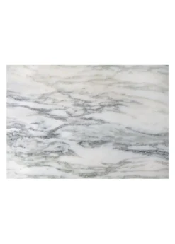 QUADRILLE PLATEAU SUR PIED MARBRE BLANC