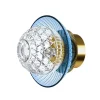 ROYAL APPLIQUE IP44 1L BOBÈCHE BLEU CLAIR FINITION DORÉE