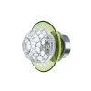 ROYAL APPLIQUE IP44 1L BOBÈCHE CHARTREUSE FINITION INOX POLI