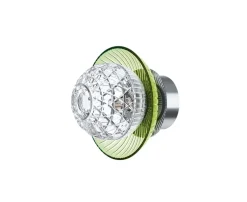 ROYAL APPLIQUE IP44 1L BOBÈCHE CHARTREUSE FINITION INOX POLI