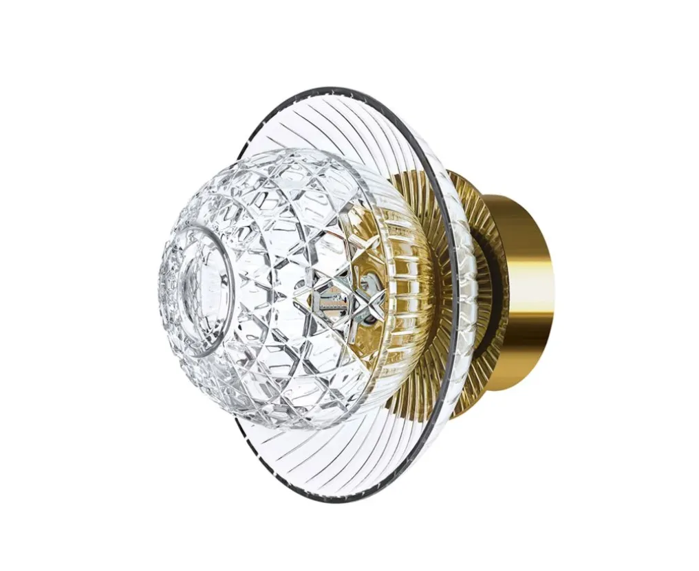 ROYAL APPLIQUE IP44 1L BOBÈCHE FINITION DORÉE