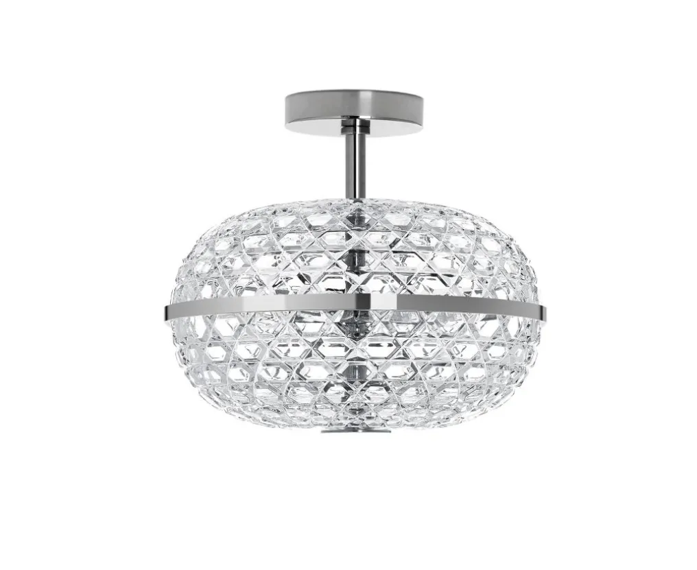 ROYAL PLAFONNIER DOUBLE FINITION CHROMÉE