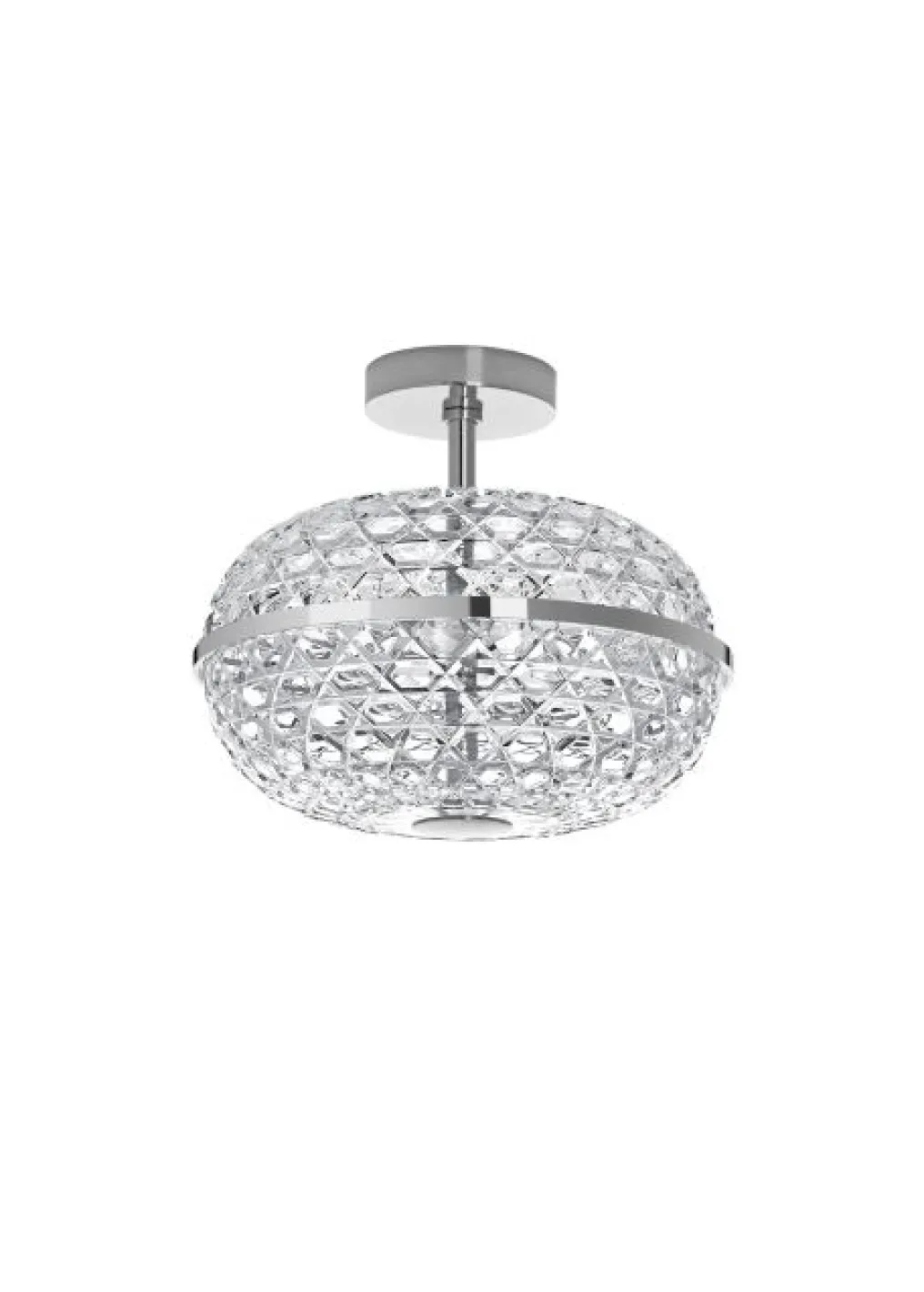 ROYAL PLAFONNIER DOUBLE FINITION CHROMÉE