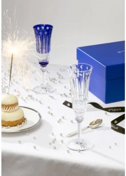 TOMMY FLÛTE À CHAMPAGNE BLEU FONCÉ