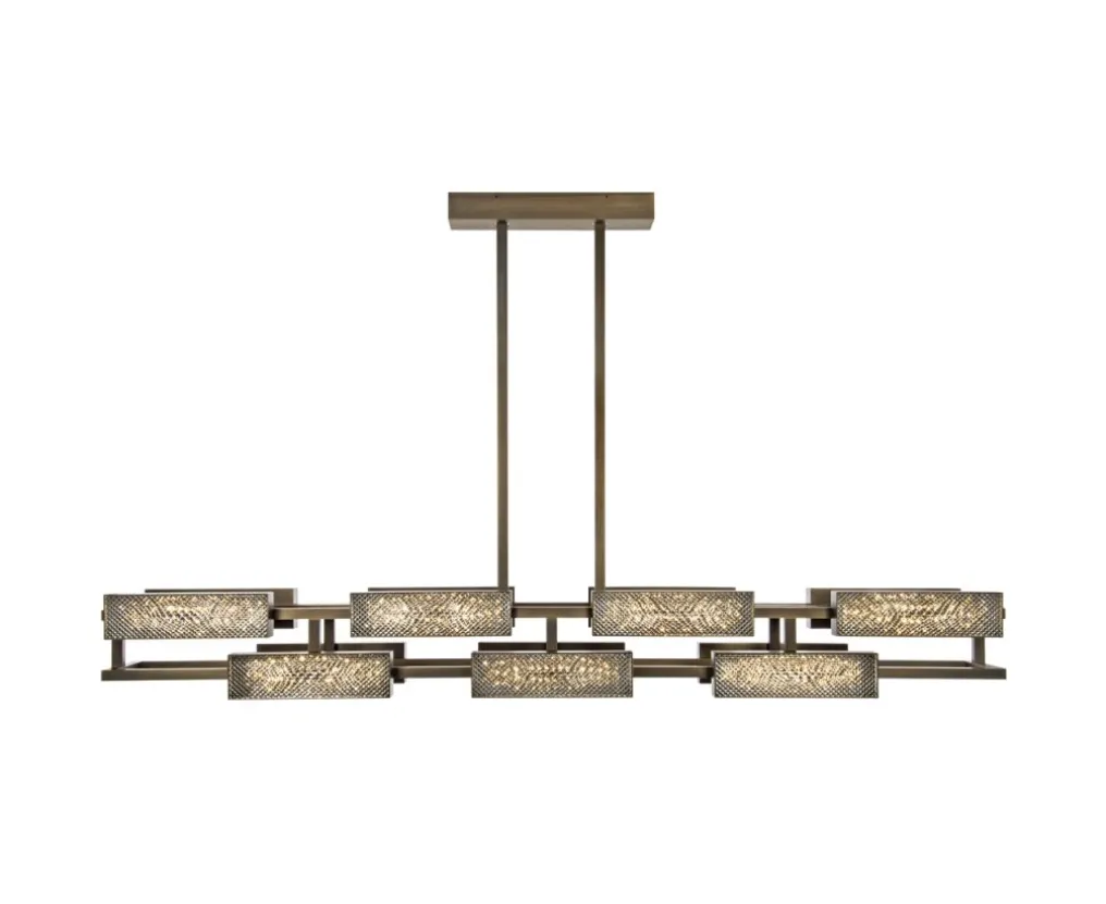 VIBRATION LUSTRE 14L FINITION BRONZE